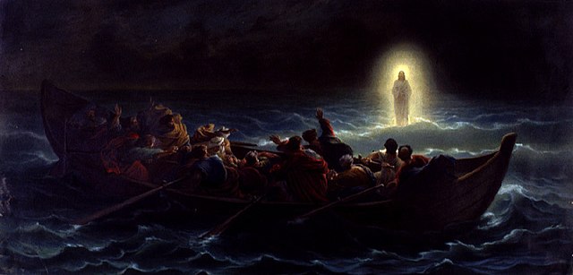 Christ walking on the water